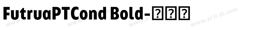 FutruaPTCond Bold字体转换